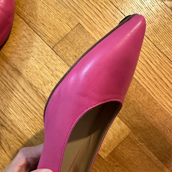 M Gemi Fortuna Leather Flat in Raspberry Pink - Picture 7 of 7